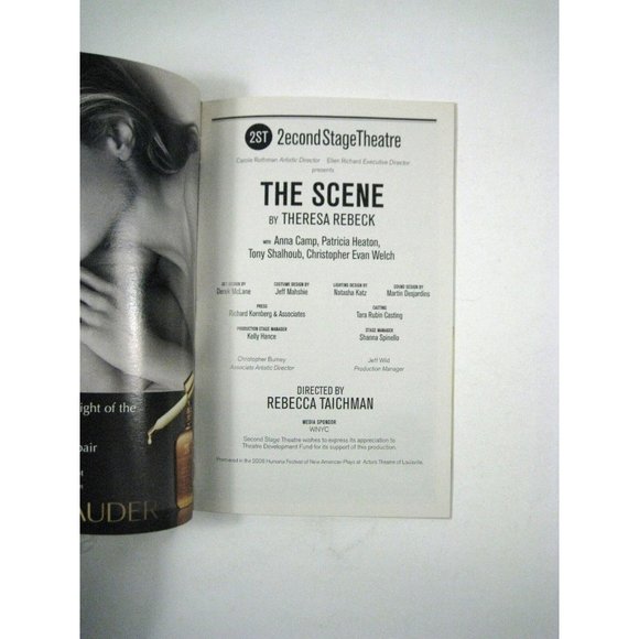 The Scene Playbill 2007 Second Stage Theatre Patricia Heaton Tony Shalhoub Welch - Picture 3 of 5